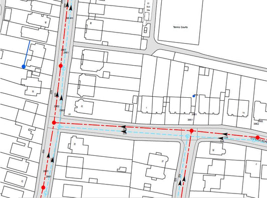 Water Authority Asset drawing, downloaded by JWC on behalf of customer