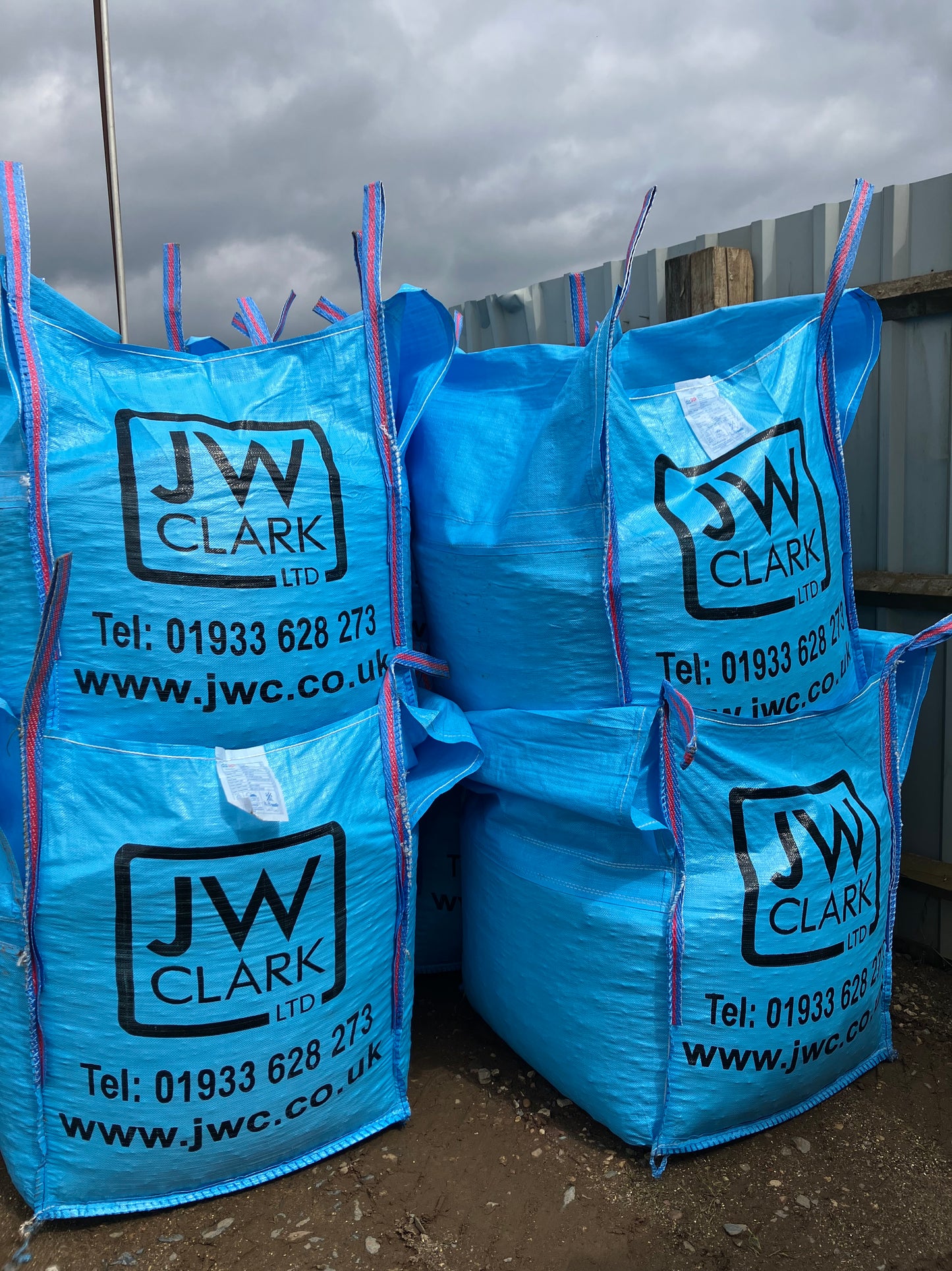 JW Clark jumbo bags queueing up ready for delivery!   